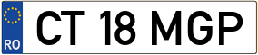 Trailer License Plate